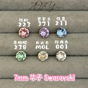 3mm 华子耳钉 Hua Zi Crystal Diamond Earrings [T.Steel]